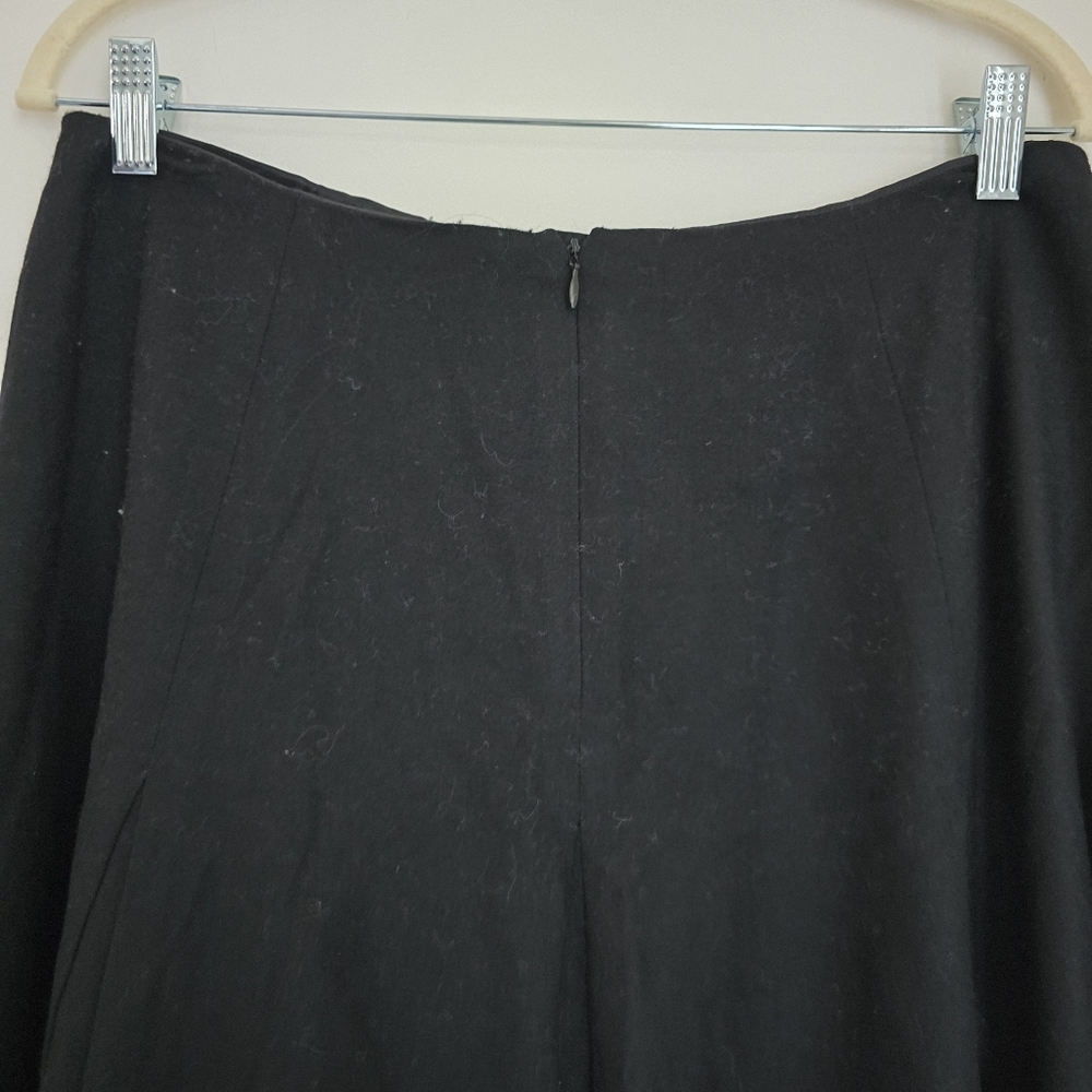 Talbot Black Wool Blend Lined Pleated Skirt Size 12 - Picture 11 of 12